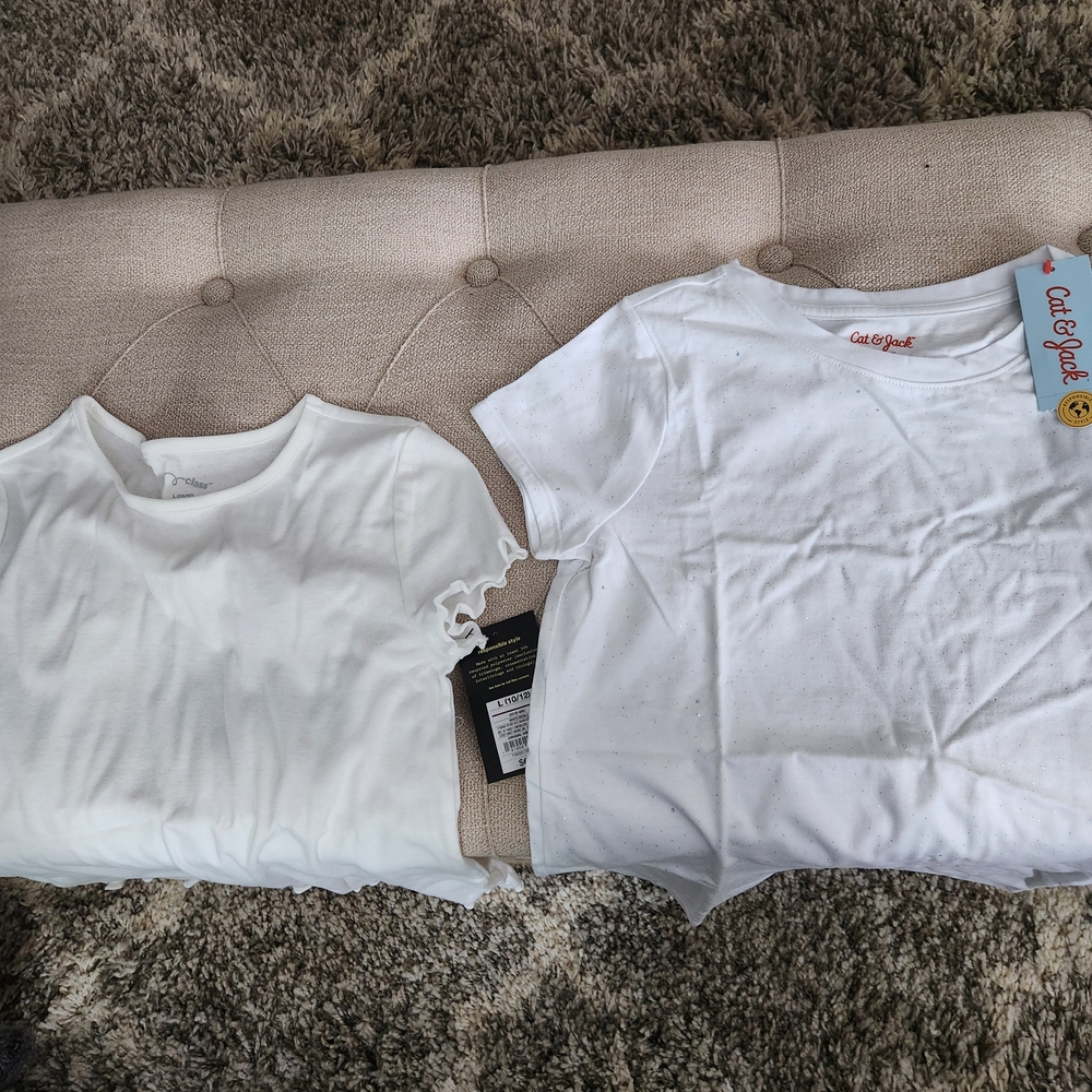 Cat & Jack White Kids T-Shirt Set